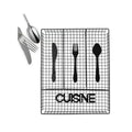 4-Compartment Wire Cutlery Organizer Tray – Kitchen Drawer