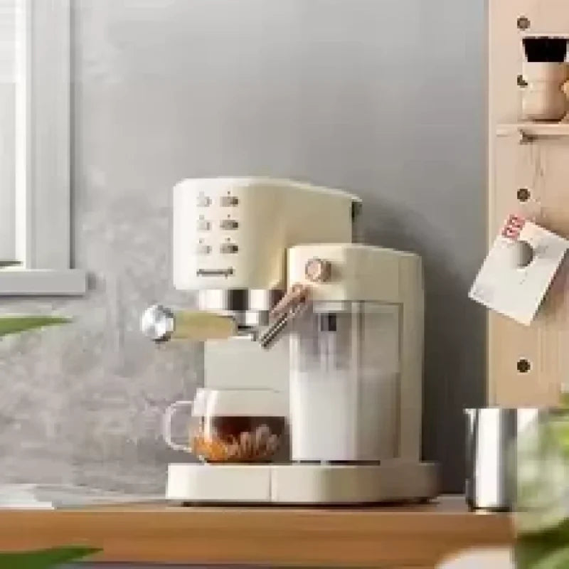 AEOMJK Coffee Maker Milk Frother 20 Bar 1350W 1L