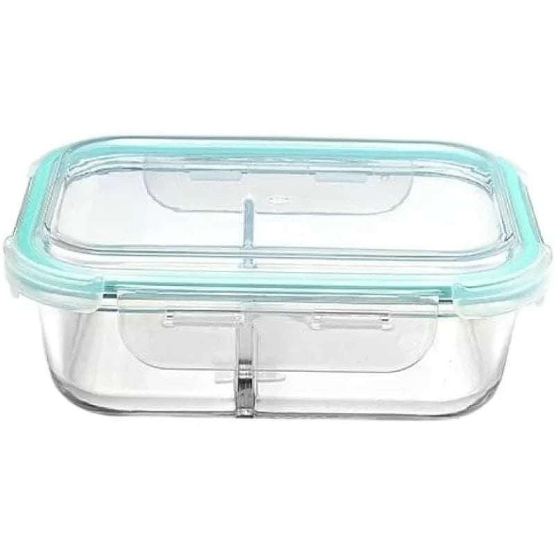 Heat Resistant Container, Bento Box, Heat-resistant Glass, Storage Container, Bean Box, Transparent Glass, With Lid, Double Class, Microwave Safe,…