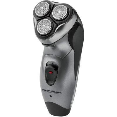 ProfiCare PC-HR 3053 Men’s Razor Triple Shaving System with Flexible Shaving Heads, Soft Touch Housing, Grey
