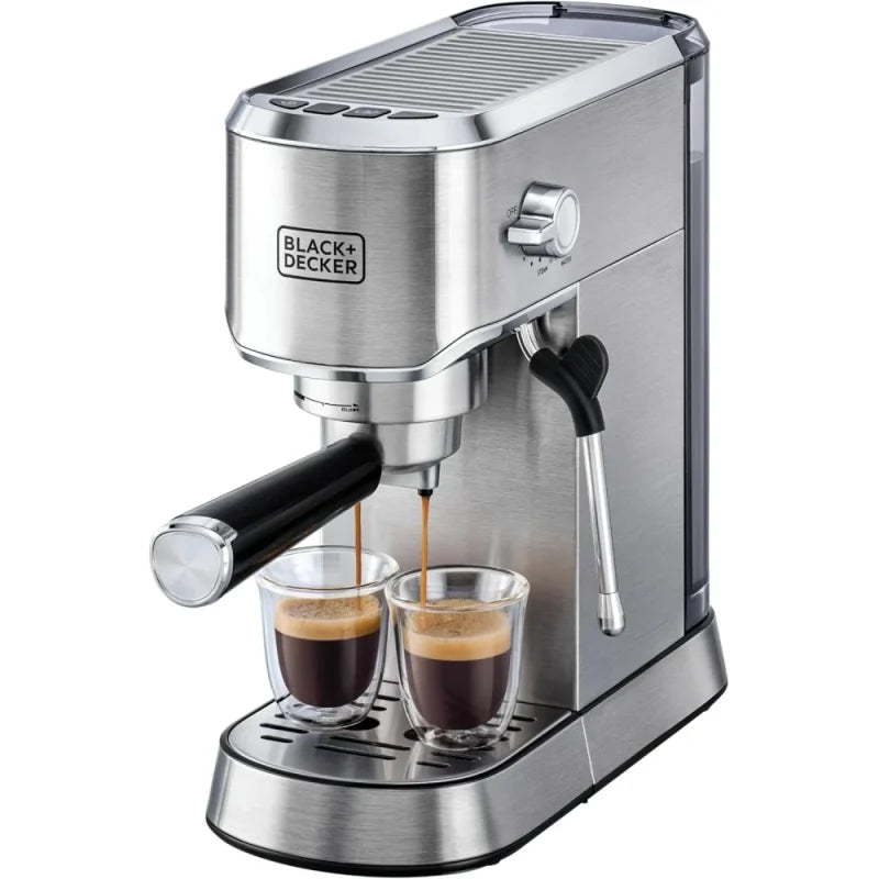 BLACK+DECKER Espresso Machine – 15-Bar, 1450W, Milk Frother