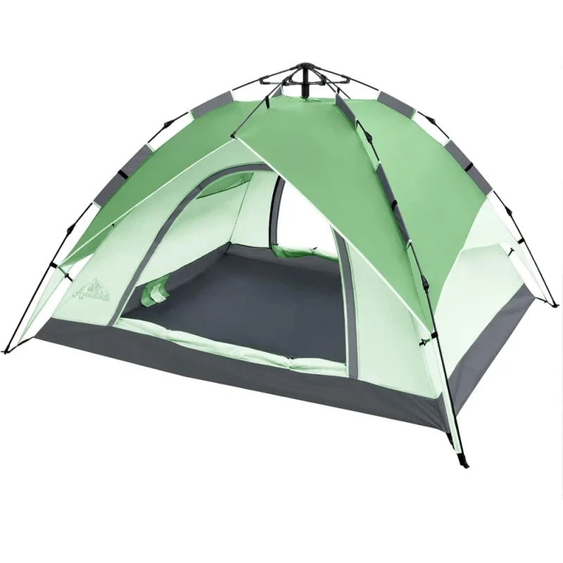 ArcadiVille Camping Pop up Tent 4 People, Waterproof & Windproof Family Tents for Camping, 2 in 1 for Outdoor & Travel, 60s Setup, Removable Rainfly…