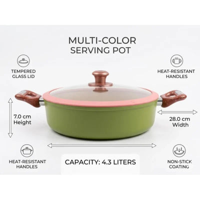 MD CASA COOKING POT 28CM 4.3LITERS