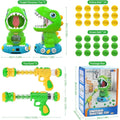 EagleStone Movable Dinosaur Toys for Kids 5-7 can Spay, Electronic Shooting Target Game with 2 Pump Guns, 48 Foam Balls, Party Favor Toys with Score Record, Sound, for Boys & Girls