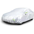 Amazon Basics Silver Weatherproof Car Cover – 150D Oxford, Sedans up to 170″