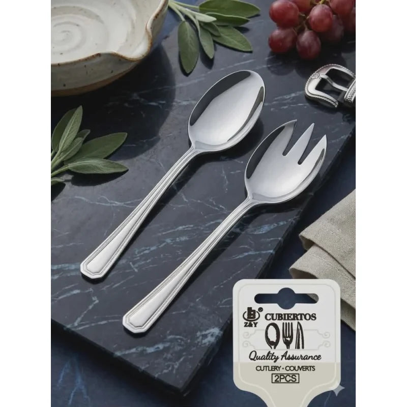 CUBIERTOS SERVING SPOON & FORK Z-414
