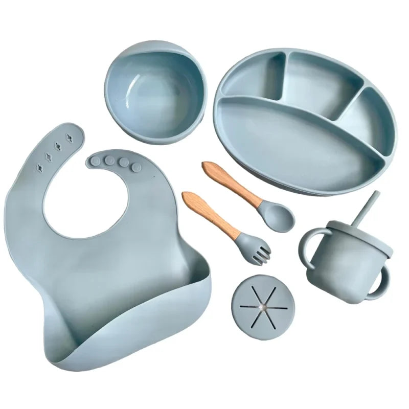 9 Piece Baby Silicone Feeding Essentials Set