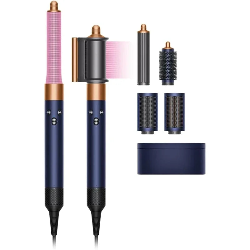 Dyson Airwrap Hair Styler HS05 Long (Prussian Blue/Copper) (Multi-functional Attachments, Perfect Alternatives to Curling Iron, Curling Wand & Blow Dryer Brush) – International Version