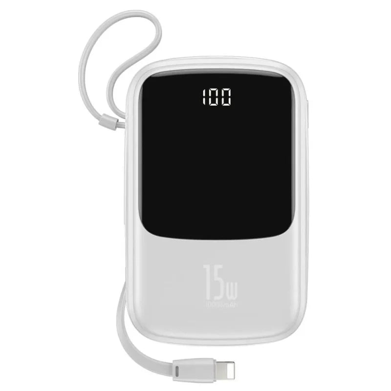 Baseus Qpow Digital Display Power bank with Lightning cable 15W 10000mAh