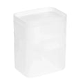 Amazon Basics Stackable Desk Drawer Organization Set, Frosted – 4 Pack