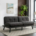 Mainstays Camden Cozy Futon, Charcoal Boucle Fabric, 72″