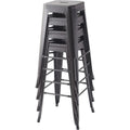 Amazon Basics Metal Bar Stools – 30-Inch, Set of 4, Black